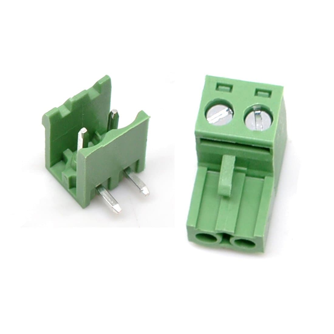 Oiyagai Willwin Willwin 5.08 mm Pitch Right Angle 20Set 2pin PCB Pluggable Terminal Block Connectors
