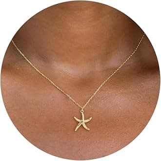 HANLI 14K Gold Plated Necklaces for Women - Dainty Butterfly, Star of David, Moon and Star, Sun, Lotus, Infinity, Hummingbird, Bee,Boots,Chill,Sunflower Pendant Designs - Elegant Jewelry for Women