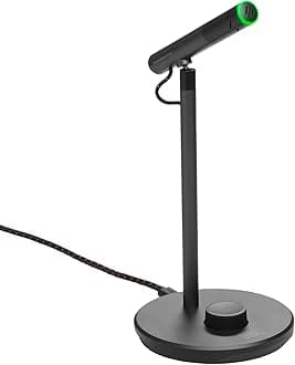 Quantum Stream Talk - Single Condenser Microphone for Perfect Streaming, Recording and Gaming, One-Press Mute Button, Easy-to-Adjust Control knob, Built-in Shock Absorber (Black)