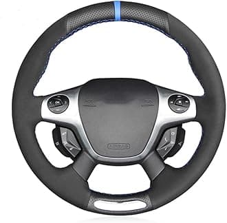 WMGoods Hand-stitched Car Steering Wheel Cover, For Ford Focus 3 ST 2012 2013 2014
