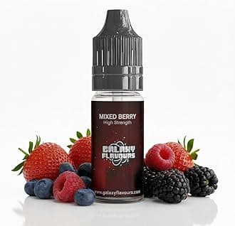 Mixed Berry Food Flavouring Drops 10ml - Premium Berry Extract for Professional Baking & Luxury Mixed Berry Beverages - High Strength Food Grade Concentrate by GALAXY FOOD FLAVOURS