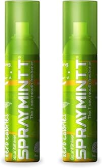 Spraymintt Mouth Freshener | 175+ sprays of instant long lasting with Zero Calories Freshness | Saunfshiver flavour | 15g - Pack of 2