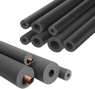 Pipe Insulation Foam Tube - Foam Tubing for AC Unit, Guitar Stands, Exercise Machine Handle and Roof Rack (3/8"ID X 3/8"TK-6Ft)