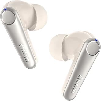 Air Pro 3 Noise Cancelling Wireless Earbuds, Qualcomm® aptX™ Adaptive Sound, 6 Mics CVC 8.0 ENC, Bluetooth 5.3 TWS Earbuds Wireless, Multipoint Connection, 45Hours, App Customize EQ, Oat White