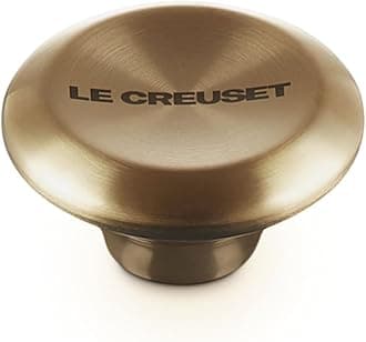 Le Creuset Light Gold Pots Stainless Steel Knob for Pots (L, 2.4 inches (60 mm), Oven Safe