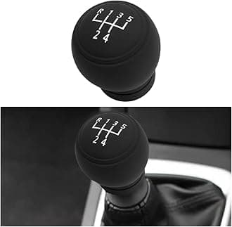BESULEN Car Gear Shift Knob Cover, Anti-Slip Silicone Vehicle Knob Gear Stick Protector, Automotive Shifter Transmission Protective Cover, Universal Interior Accessories for Most Cars (5-Speed Left)