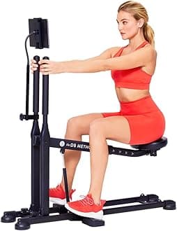 The DB Method Squat Machine, Workout Equipment for Home Gym, Exercise Leg and Glutes, Low Impact Lower Body Fitness Workouts, Training for Total-Body, Easy Setup, Foldable for Storage
