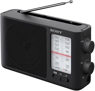 SonyPortable Analogue Radio Black, ICF506.CED