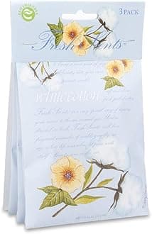 WillowBrook Fresh Scents Sachet 3 Pack-White Cotton