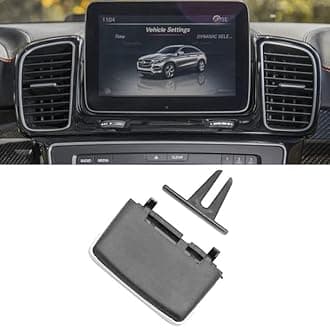 TTCR-II Front AC Vent Outlet Tab for Mercedes Benz, 1 PC Dashboard Center Air Grille Clip for Mercedes Benz W166 ML Class 2012-2015 GLE Class 2016-2019 X166 GL Class 2013-2016 GLS Class 2017-2019
