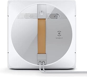 Winbot W1 Pro Window Cleaning Robot, Intelligent Cleaning with Dual Cross Water Spray Technology, Win SLAM 3.0 Path Planning, 2800Pa Suction Power, Edge Detection Technology, App Control,Grey