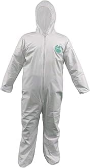 Andes Safety Disposable Protective Coverall with Hood Elastic Wrists and Ankles A1428