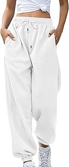 Womens Casual Joggers Cotton Sweatpants,Women Solid Color Trendy Athletic Pants,High Waisted Cute Sport Clothes