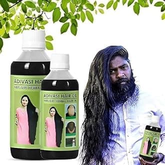 Original Adivashi Hair Growth Oil 200 ML Ayurvedic Herbal Kesh tel with Natural Rosemary essential & Biotin for Control Hairfall anti-dandruff Adivasi Hair Oil 200 ML (PACK OF 2)