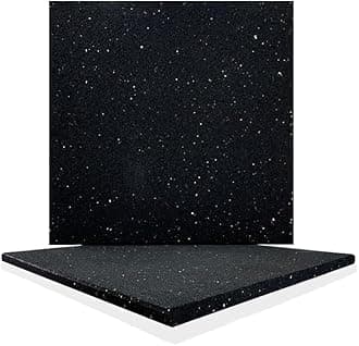 Goodhoily 2 Pack Heavy Duty Anti Vibration Pad Sound Absorbing Mat 19.7 x 19.7 Inch Rubber Vibration Pad for Washer, Dryer, Audio Equipment, Strength Training Equipment Mat