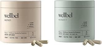 Women and Women+ Bundle Clean Supplement for Hair, Skin, and Nails, Vegan, Gluten Free and Non GMO 90 Count