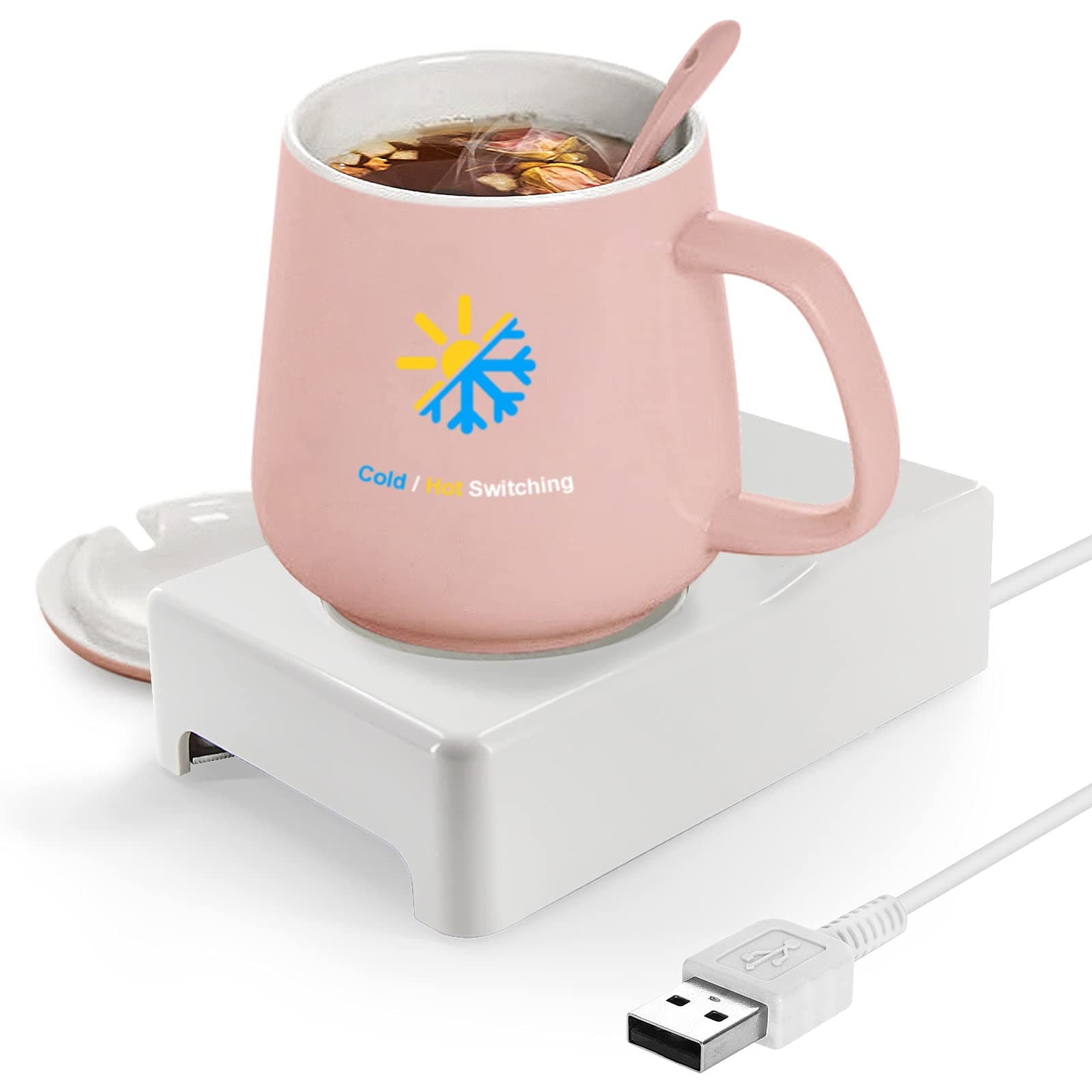 Dual Use USB Keep Cooler Warmer Cup Coffee Tea Beverage Cans Cooler & Warmer Heater Chilling Coasters