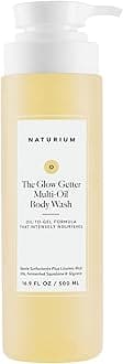 naturium the glow getter multi-oil hydrating body wash, gentle cleanser, 16.9 oz, NATR-40001