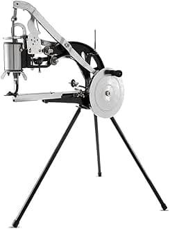 FamYun Hand Cobbler Shoe Repair Machine Dual Cotton Nylon Line Sewing Machine Manual Leather Machine Shoe Sewing Machine (Black)