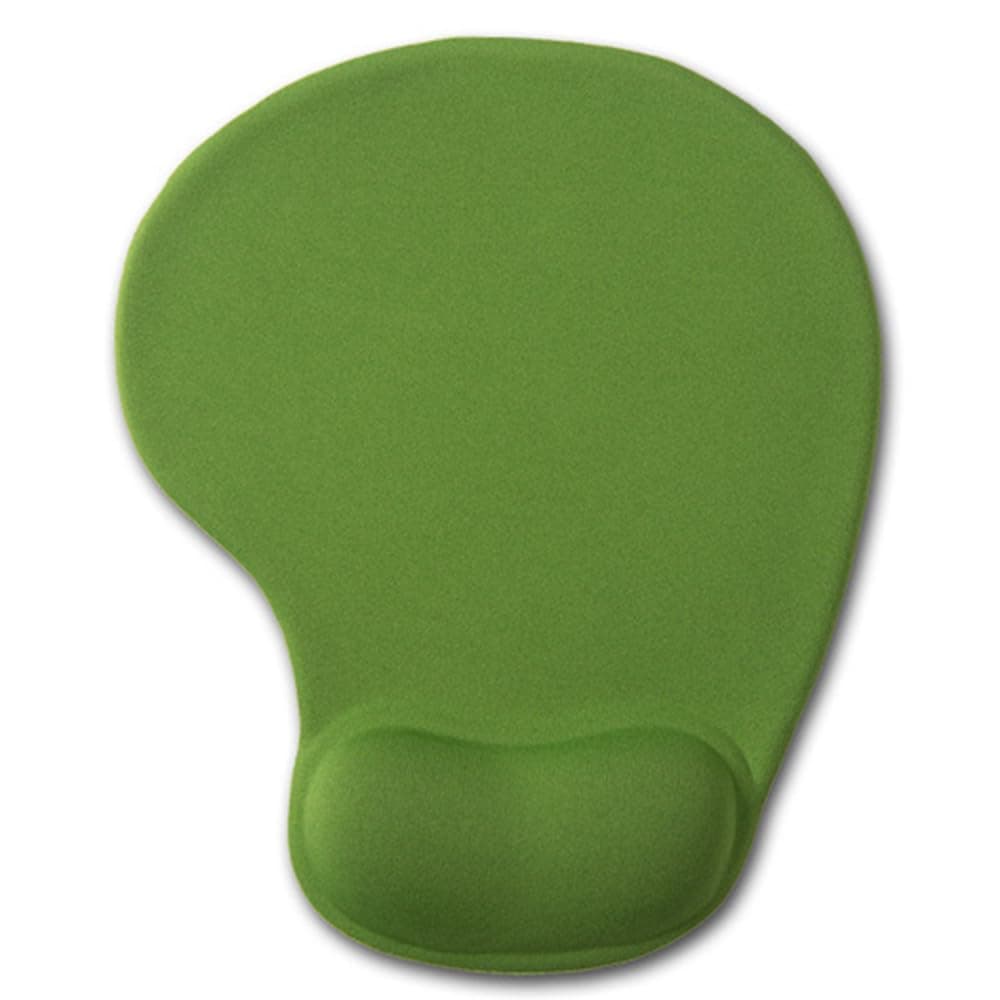 Office Mousepad with Gel Wrist Support - Ergonomic Gaming Desktop Mouse Pad Wrist Rest - Design Gamepad Mat Rubber Base for Laptop Computer (05Green)