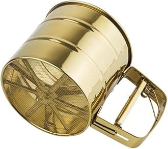 Stainless Steel Fine Mesh Sieve Flour Sifter Golden Flour Cup Sifter