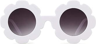ADE WU Sunglasses for Kids Round Flower Cute Glasses UV 400 Protection Children Girl Boy Gifts