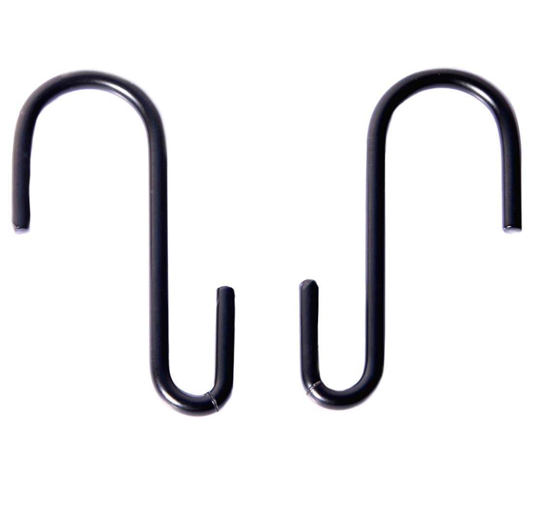 24 Pack Black S Hooks Heavy Duty S Shaped Hooks for Hanging Kitchenware Spoons Pans Pots Utensils Clothes Bags Towers Plants Tools