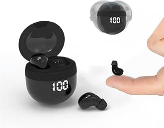 Small Mini Invisible Earbuds for Work Wireless Bluetooth Tiny Low Profile Micro Smallest Discreet Earbuds Hidden for Work Small Ear Buds Tiny Mini Invisible Headphones Discreet Hidden Headphones