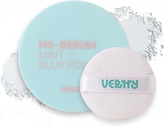 VERTTY No-sebum Blur Powder (0.9 Oz) | Vegan loose face Powder, Matte Finish | Oil Control & Makeup Setting, For all skin type, K-Beauty | Cruelty Free
