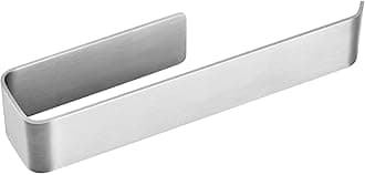 JS Towel Holder Self Adhesive Hand Towel Ring Stainless Steel 25cm/9.8inch Tea Towel Holders Wall Mounted Hand Towel Rails for Kitchen Bathroom