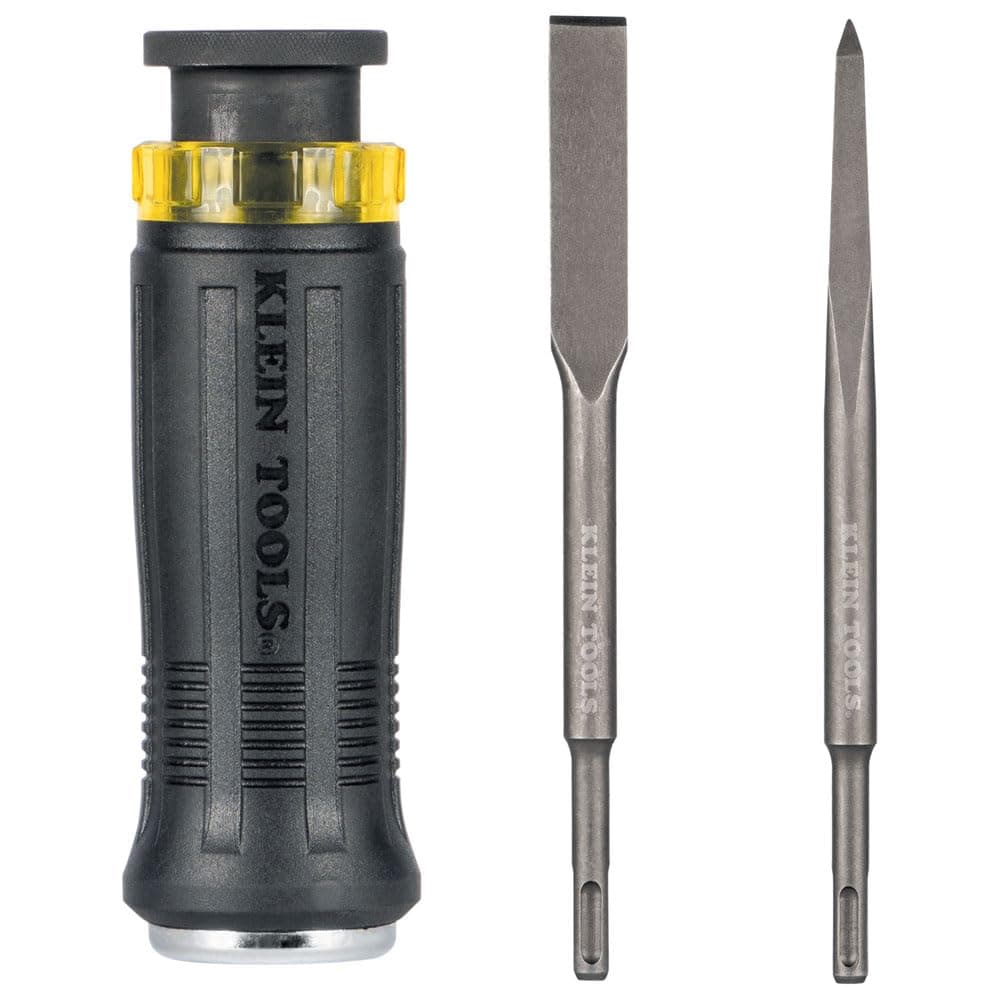 32753SD SDS Demolition Screwdriver, Flat Chisel and Bull Point Tips, Use with Rotary Hammer Drills and Handheld Pry Bars, 3-Piece