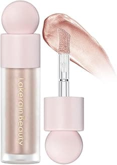 Liquid Highlighter Contour Stick - Lightweight Glotion, Waterproof Luminous Lotion, Silky Smooth Glitter Makeup Stick, Multi-Use Body Shimmer (#3 Rose Gold)