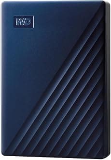 WD 5TB My Passport for Mac portable external storage, USB 3.0, Mac Compatible external hard drive, software for device management, backup and password protection, Time Machine Ready, Midnight Blue