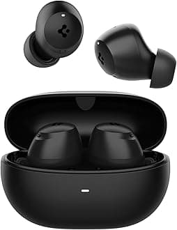 Spigen Audio True Wireless SA-TW P10 Wireless In-Ear Earbuds with 30 Hours Playtime, up to 40dB 4 Multi-Mode ANC Pro, EQ Customization, 6 Microphones, Gaming Mode, 10mm Drivers, IPX4 – Black