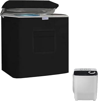 Twin Tub Washing Machine Cover for 20lbs Portable Mini Compact Washer Machine,Waterproof, Sun-Proof, Extend their Service Life, Zipper Design for Easy Use (26"W×17"D×29.5"H)
