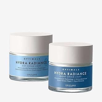 Oriflame Optimals Hydra Radiance Hydrating Day Cream Normal/Combination Skin 50ml-32462 & Optimals Hydra Radiance Nourishing Night Cream for Normal/Combination skin 50ml-32463 (Set)