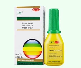 Guilin Watermelon Frost Spray, Helps Dry Throat & Breath Freshener 3.5g (3 Boxes)