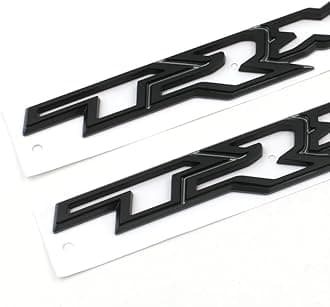 2pcs Black Tailgate Emblem Compatible with New 2021-2024 Ram 1500 TRX (Black)