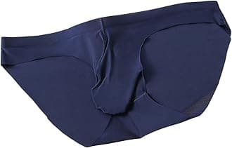 Men's Pouch Trunks Ice Silk Enhance Underwear Briefs Low-Rise Ultra-Thin Bulge Pouch Sport Underpants