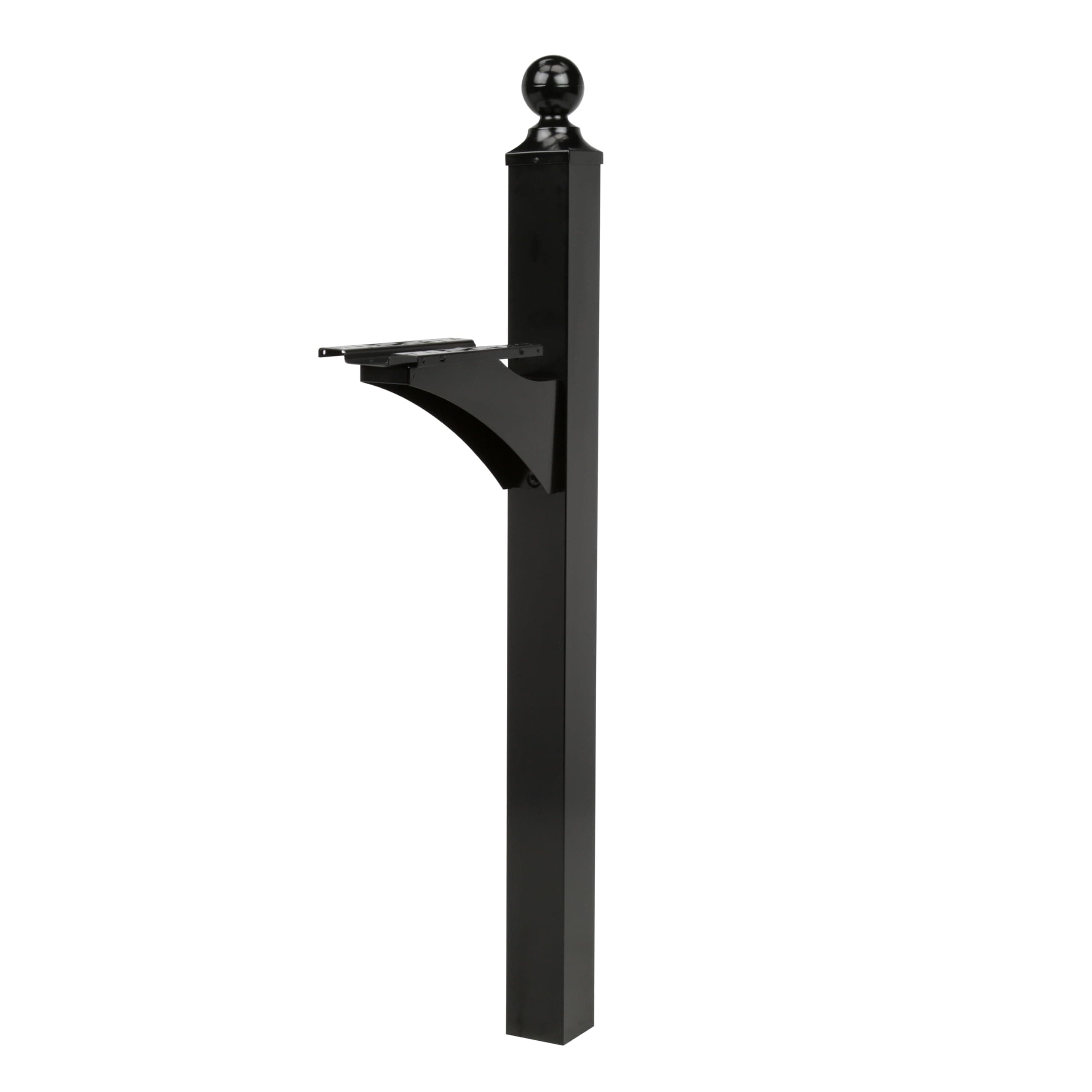 Landover Aluminum Mailbox Post, Black