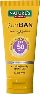 Sunban Spf 50 Pa+++ Sunscreen & Tan Block Lotion, 60ml