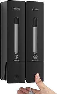 1984 Shampoo and Conditioner Dispenser Wall Mount Shower Dispenser 2 Chamber ...