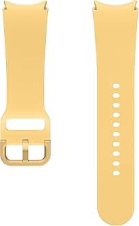 SAMSUNG Galaxy Watch 6, 5, 4 Series Sport Band with T-Buckle Closure for Active Men and Women, FKM Smartwatch Replacement Strap, One Click Attachment, Medium/Large, ET-SFR94LOEGUJ, Apricot