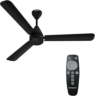 Energion Hyperjet 1200mm BLDC Ceiling Fan | Point Anywhere Remote Control | BEE 5 Star Rated Energy Efficient | Superior Air Delivery | Anti-Rust | 2 Year Manufacturer Warranty | Matte Black