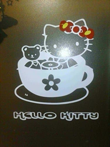 Hello Kitty#2 White 2 "4x4"vinyl Decals