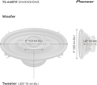 Pioneer TS-A4671F 4" x 6" 4-Way Coaxial Speaker (210W)