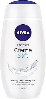 NIVEA Care Shower Creme Soft (250 ml) Caring Shower Body Cream Enriched with Almond Oil, Moisturising Shower Gel Body Wash, Skin Moisturiser with Mild Scent