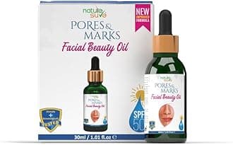 Nature Sure Pores and Marks Premium Facial Oil for Skin Pores, Stretch Marks and Fine Lines (Pack of 1, 30ml)