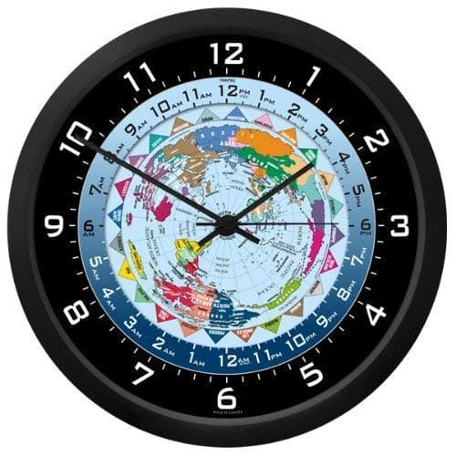 World Time Clock - 10 Inch