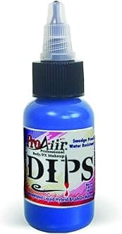 ProAiir Face and Body Painting Makeup - Brush on DIPS 1oz (30ml) Blue